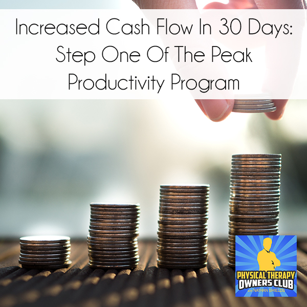 Increased Cash Flow In 30 Days: Step One Of The Peak Productivity Program